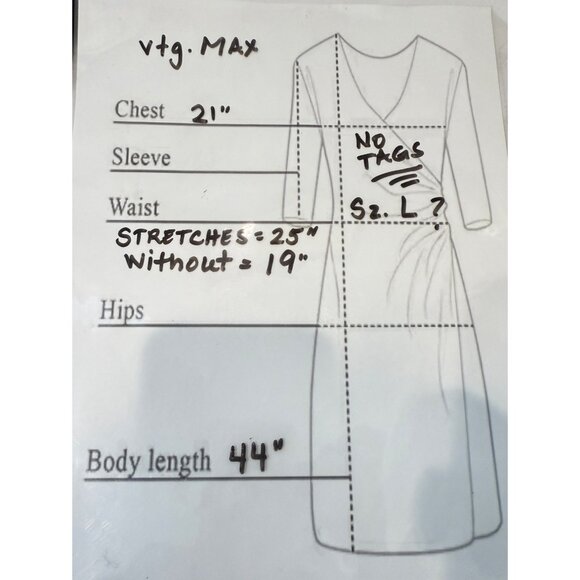 Vintage MAX BRADLEY Knit Women's Sweater Midi Dress w/ Lightning Bolt Pattern - Picture 9 of 9